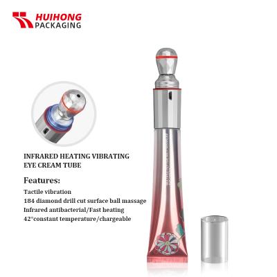 Tubos de masaje de crema de ojos eléctricos de 30 ml con aplicador de vibración para envases cosméticos