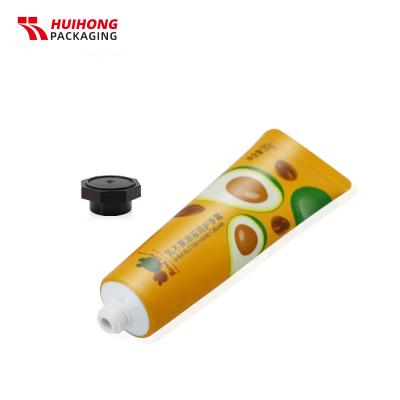 Tubo de aluminio de la crema de mano vacía de 30 ml con la cubierta del octágono para los cosméticos