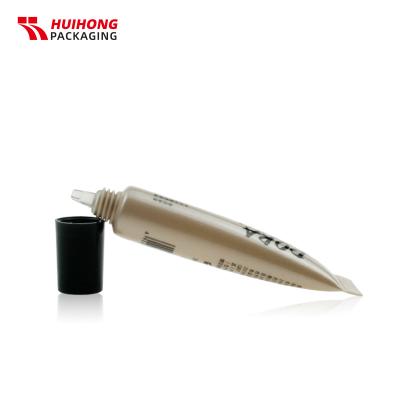 Tubo de base líquida de tamaño pequeño de 10 ml con boquilla y tapa de tornillo