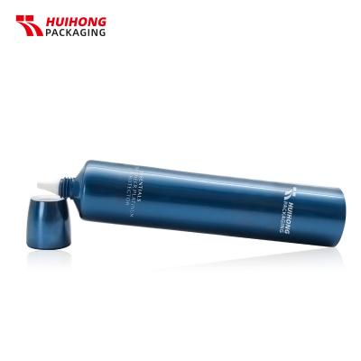 Tubo de crema de cara de la boquilla de aluminio azul de 50 ml