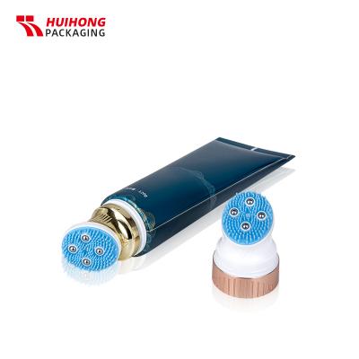 Tubo aplicador de cepillo de bola de rodillo de acero inoxidable de silicona para masaje de caña de azúcar
