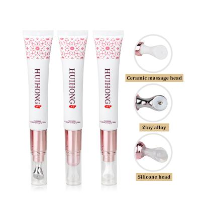 Aplicador de masaje mate para la cabeza de tres tipos, tubos de crema para labios y ojos con tapa PETG
