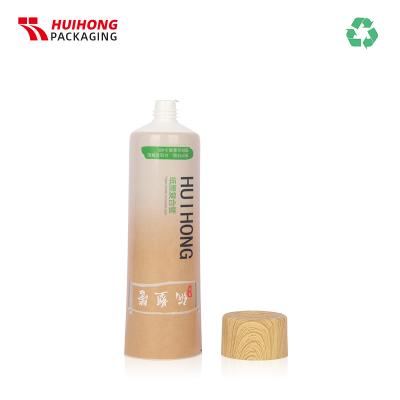 tubo de crema de embalaje de plástico de papel D40 reciclable recargable para loción
