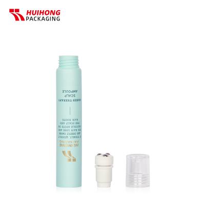 tubo de embalaje farmacéutico tubo de crema de rodillo de acero inoxidable de 3 bolas con tapa de PETG
