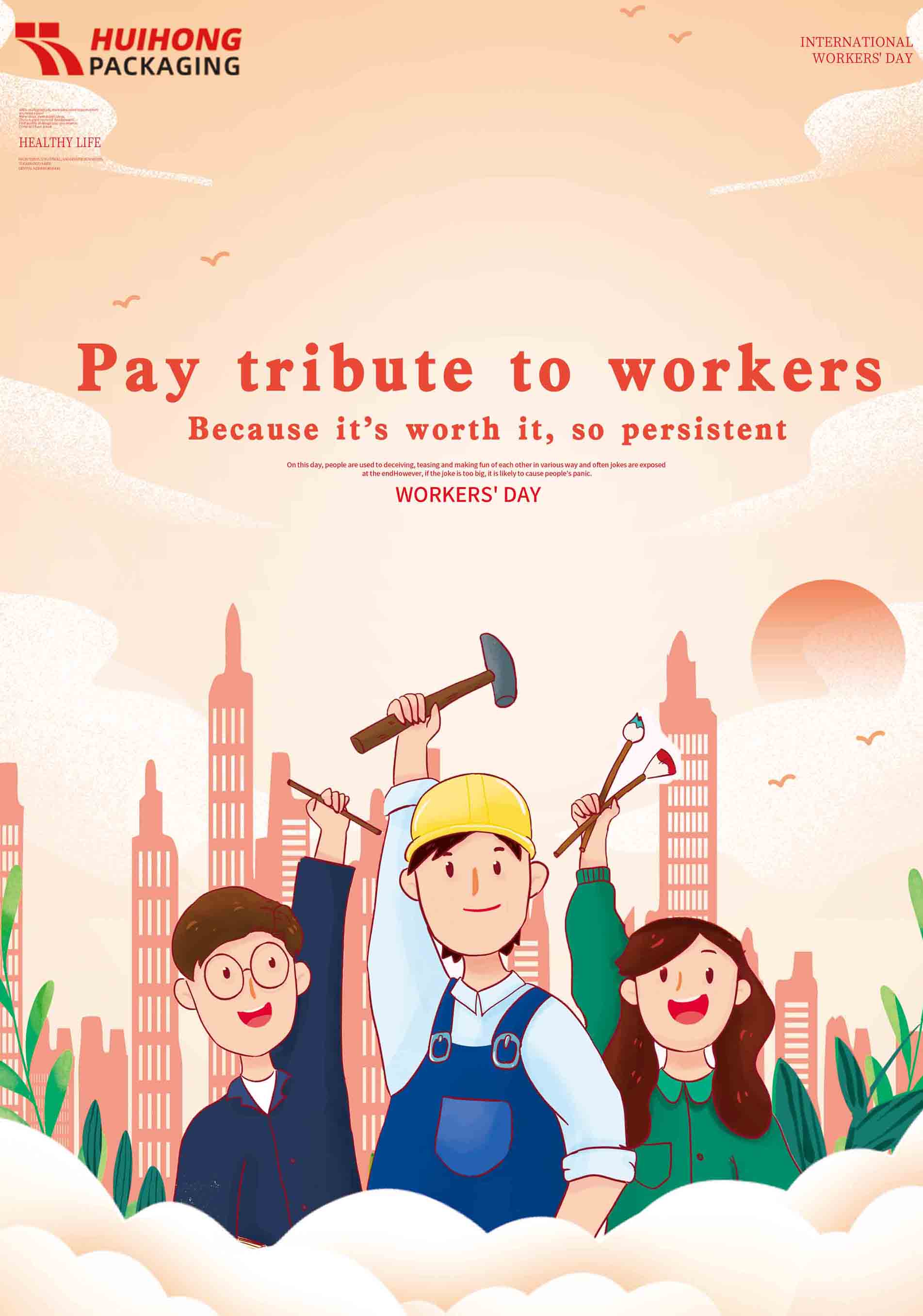 huihong 1 de mayo aviso de vacaciones del día del trabajo
